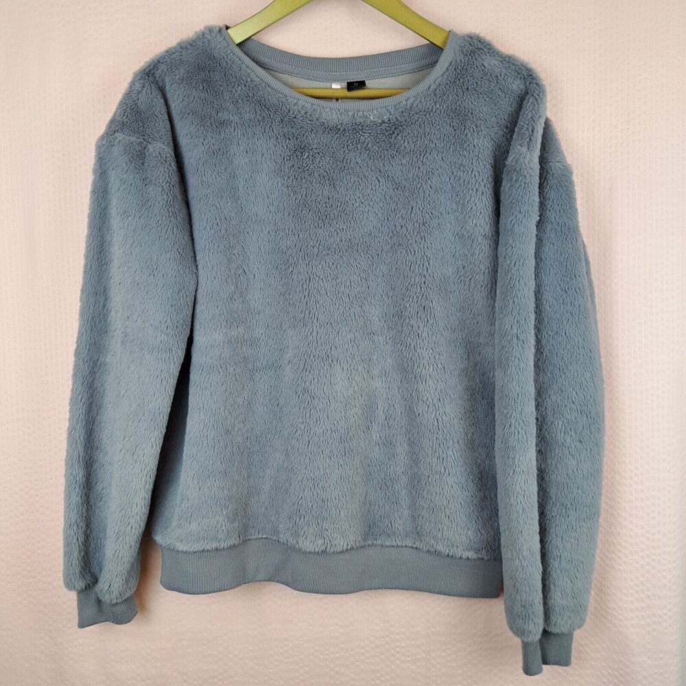Love by Design Super Soft Fluffy Sweater Gray Size M